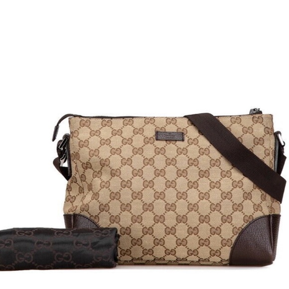 Gucci Beige and Brown Crossbody Bag